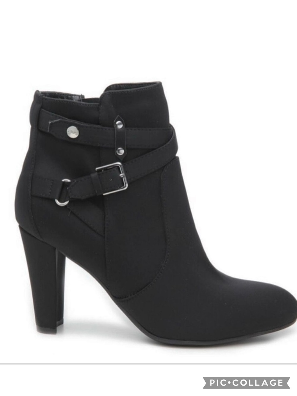 Unisa Ryder Booties Black Buckle Strap Heel 10 Edgy Everyday Gorpcore